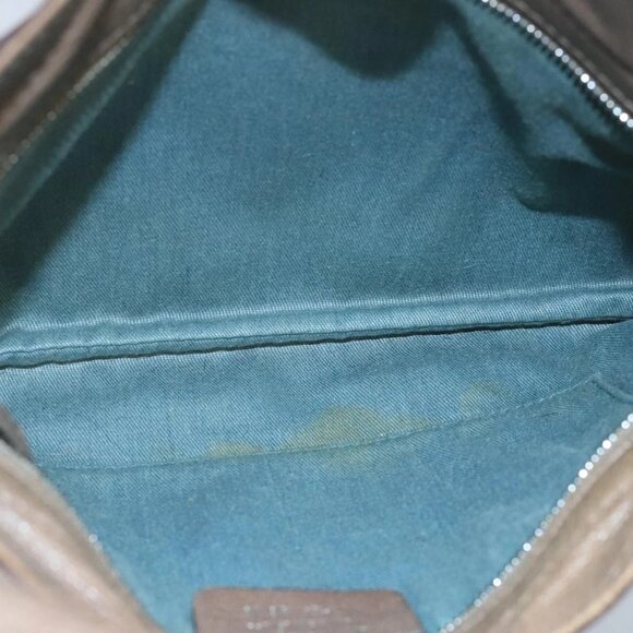 Salvatore Ferragamo Gancini Shoulder Bag Leather Brown Silver Auth bs19987 - Picture 10 of 16